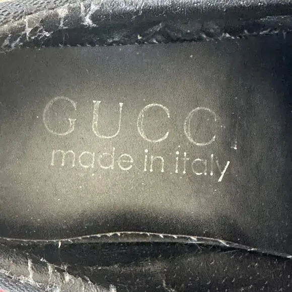 Vintage Gucci Sneakers Black Red Green White Logo Shoes EU Size 40 Women's US 8 - Picture 5 of 12